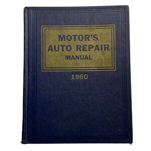 Motors Auto Repair Manual 1960 Hardcover 23rd Edition